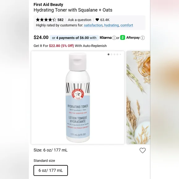 First Aid Beauty Ultra Repair Toner - New, Sealed - Picture 2 of 7